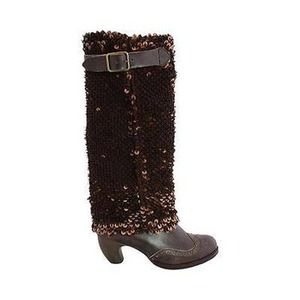 Irregular Choice Deadstock Women's Carnaby Queen Sequin Slouch Boot Size 10